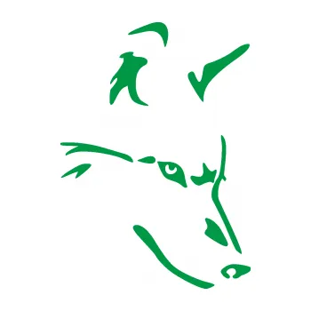 Polep vozidla Pes 159 pravá vlk (12 - zelená) SAMOLEPKA NA AUTO, NÁLEPKA, FÓLIE, POLEP, TUNING, VLASTNÍ TEXT, TISK, AUTOSAMOLEPKY.cz, POLEPY, OBRÁZEK, LOGO, 3D STICKERS