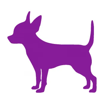 Polep vozidla SAMOLEPKA Pes 138 levá čivava (14 - fialová) NA AUTO, NÁLEPKA, FÓLIE, POLEP, TUNING, VLASTNÍ TEXT, TISK, AUTOSAMOLEPKY.cz, POLEPY, OBRÁZEK, LOGO, SAMOLEPKY