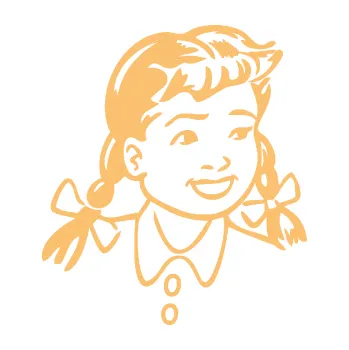 Samolepicí dekorace na vozidlo Dítě v autě 075 pravá slečna (08 - béžová) SAMOLEPKA NA AUTO, NÁLEPKA, FÓLIE, POLEP, TUNING, VLASTNÍ TEXT, TISK, AUTOSAMOLEPKY.cz, POLEPY, OBRÁZEK, LOGO, 3D STICKERS