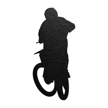 Samolepící dekorace SAMOLEPKA Motorka 018 levá motokros (63 - škrábaný kov černý) NA AUTO, NÁLEPKA, FÓLIE, POLEP, TUNING, VLASTNÍ TEXT, TISK, AUTOSAMOLEPKY.cz, POLEPY, OBRÁZEK, LOGO, SAMOLEPKY