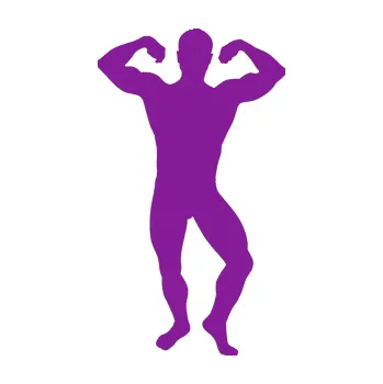 Polep vozidla Kulturista 012 pravá (14 - fialová) SAMOLEPKA NA AUTO, NÁLEPKA, FÓLIE, POLEP, TUNING, VLASTNÍ TEXT, TISK, AUTOSAMOLEPKY.cz, POLEPY, OBRÁZEK, LOGO, 3D STICKERS