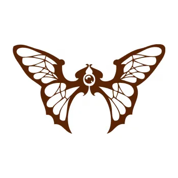 Samolepící dekorace SAMOLEPKA Motýl 001 levá (15 - hnědá) NA AUTO, NÁLEPKA, FÓLIE, POLEP, TUNING, VLASTNÍ TEXT, TISK, AUTOSAMOLEPKY.cz, POLEPY, OBRÁZEK, LOGO, SAMOLEPKY