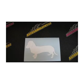 Polep vozidla SAMOLEPKA Pes 094 levá Baset (10 - červená) NA AUTO, NÁLEPKA, FÓLIE, POLEP, TUNING, VLASTNÍ TEXT, TISK, AUTOSAMOLEPKY.cz, POLEPY, OBRÁZEK, LOGO, SAMOLEPKY