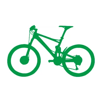 Polep vozidla SAMOLEPKA Kolo 001 levá - (horské kolo) (12 - zelená) NA AUTO, NÁLEPKA, FÓLIE, POLEP, TUNING, VLASTNÍ TEXT, TISK, AUTOSAMOLEPKY.cz, POLEPY, OBRÁZEK, LOGO, SAMOLEPKY