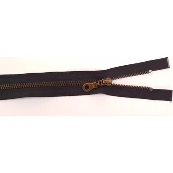Zip Tkaczik Mosazný zip - rozdělávací Velikost: 35cm