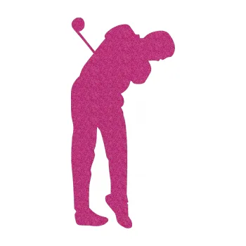 Polep vozidla SAMOLEPKA Golfista 013 pravá (90 - Ultra Metalic růžová) NA AUTO, NÁLEPKA, FÓLIE, POLEP, TUNING, VLASTNÍ TEXT, TISK, AUTOSAMOLEPKY.cz, POLEPY, OBRÁZEK, LOGO, SAMOLEPKY