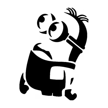 Samolepící dekorace SAMOLEPKA Mimoň 001 levá (01 - černá) NA AUTO, NÁLEPKA, FÓLIE, POLEP, TUNING, VLASTNÍ TEXT, TISK, AUTOSAMOLEPKY.cz, POLEPY, OBRÁZEK, LOGO, SAMOLEPKY