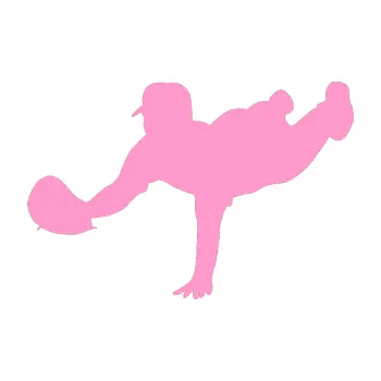 Samolepicí dekorace na vozidlo Baseball 016 levá (24 - světle růžová) SAMOLEPKA NA AUTO, NÁLEPKA, FÓLIE, POLEP, TUNING, VLASTNÍ TEXT, TISK, AUTOSAMOLEPKY.cz, POLEPY, OBRÁZEK, LOGO, 3D STICKERS