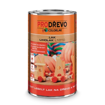 Lak na dřevo Colorlak LIHOLAK L1010 lihový lak na papír a dřevo 3,5L lesklý