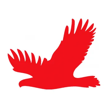 Samolepící dekorace SAMOLEPKA Dravec na sklo 004 levá (10 - červená) NA AUTO, NÁLEPKA, FÓLIE, POLEP, TUNING, VLASTNÍ TEXT, TISK, AUTOSAMOLEPKY.cz, POLEPY, OBRÁZEK, LOGO, SAMOLEPKY