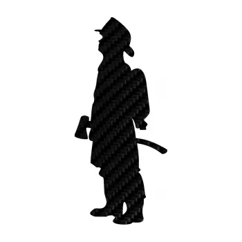 Samolepící dekorace SAMOLEPKA Hasič 002 levá (50 - 3D karbon černý) NA AUTO, NÁLEPKA, FÓLIE, POLEP, TUNING, VLASTNÍ TEXT, TISK, AUTOSAMOLEPKY.cz, POLEPY, OBRÁZEK, LOGO, SAMOLEPKY