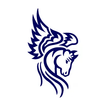 Samolepící dekorace SAMOLEPKA Pegas 003 pravá okřídlený kůň hlava (23 - tmavě modrá) NA AUTO, NÁLEPKA, FÓLIE, POLEP, TUNING, VLASTNÍ TEXT, TISK, AUTOSAMOLEPKY.cz, POLEPY, OBRÁZEK, LOGO, SAMOLEPKY