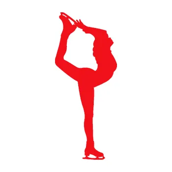 Polep vozidla SAMOLEPKA Krasobruslení 011 pravá krasobruslařka (10 - červená) NA AUTO, NÁLEPKA, FÓLIE, POLEP, TUNING, VLASTNÍ TEXT, TISK, AUTOSAMOLEPKY.cz, POLEPY, OBRÁZEK, LOGO, SAMOLEPKY