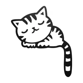 Samolepící dekorace SAMOLEPKA Kočka 004 levá (63 - škrábaný kov černý) NA AUTO, NÁLEPKA, FÓLIE, POLEP, TUNING, VLASTNÍ TEXT, TISK, AUTOSAMOLEPKY.cz, POLEPY, OBRÁZEK, LOGO, SAMOLEPKY