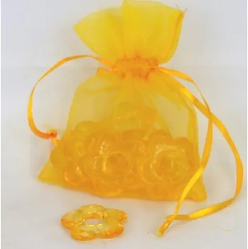 Poštovní schránka Květ oranžový průměr 3 cm - 12 ks