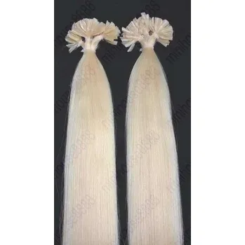 Příčesek PERFEKTVLASY KERATIN INDIAN REMY 100 pramenů, SVĚTLÁ BLOND #60,80g, 45cm