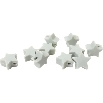 Příze Silikonový korálek hvězdička 14mm Šedý (Silikonový korálek hvězdička 14mm Šedý)