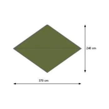 Krycí plachta Jurek Plachta nad hamaku TANE UL S (cedrově zelená)