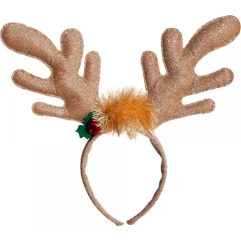 Karnevalový kostým Sobí čelenka - Hnědá