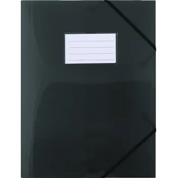 Archivační box Spisové desky s gumičkou a štítkem Donau, A4, PP, černé