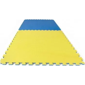 podložka na cvičení Sedco Tatami Puzzle podložka oboustranná 100 x 100 x 2,5 cm žlutomodrá