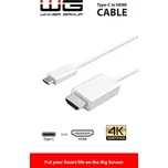 Winner USB-C-HDMI kabel 1,8m, bílá 8591194093777