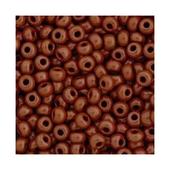 Dětské navlékací korálky Rokajl Preciosa 1. jakost 7/0 hnědá č. 160