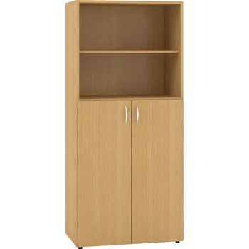 Policová skříň Skříň 3M/2M Dveře/NIKA - 800 x 470 x 1780, Divoká hruška