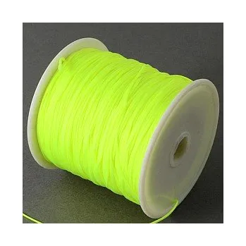 Korálek Nylonová šňůra zářivě žluto-zelená 0,5mm (5m)