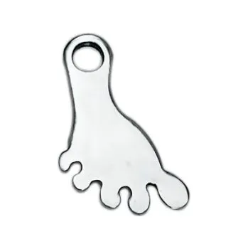 Přívěsek Přívěsek noha / chodidlo 14x8mm chirurgická ocel