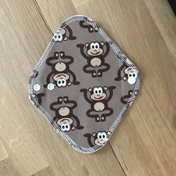Menstruační vložka Slipová vložka / intimka - Opice na hnědé, KatyvBaby