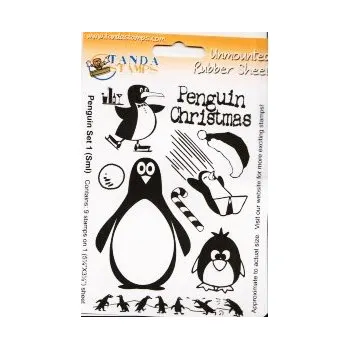 Textura Tanda Stamps Penguin Set 1