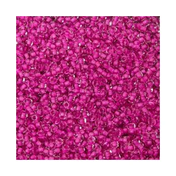 Dětské navlékací korálky Rokajl 10/0 růžový průtah