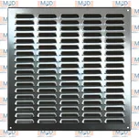 Větrací mřížka 400x400 mm nerezová (400*400 mm nerezová větrací mřížka)