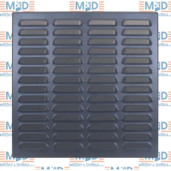 Větrací mřížka Mřížka 340x340 mm ANTRACIT - RAL 7016 (větrací mřížka šedá 340*340 ANTRACIT )