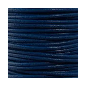 Kůže kulatá 5mm tmavě modrá 1m