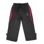 Dětské sportovní šusťákové kalhoty Kugo Šedo-růžové č. 98