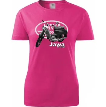 Dámské tričko STRIKER Dámské tričko Jawa pionýr Barva: Růžová, Velikost: M