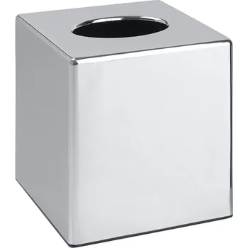 Bemeta - Zásobník na papírové kapesníky krychle, chrom/plast 101003021