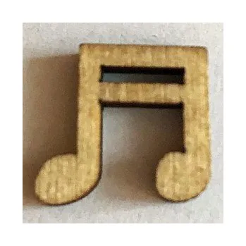 Dřevěný výřez dvě noty 12x15mm