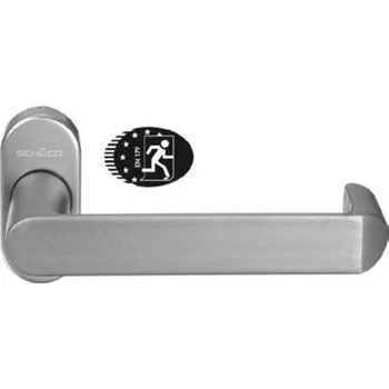 Dveřní kování SCHUCO SCHÜCO Dveřní klika pro hliníkové dveře a panikové zámky Barva: Černá RAL 9005 - hliník