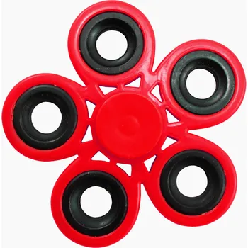 Gadget Antistresový Fidget Spinner 5 fingers červený