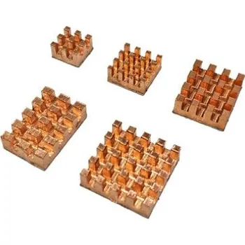 Vývojová deska Sada měděných chladičů pro Raspberry 4B - 5 kusů