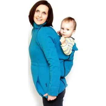 Dámská mikina Nosící mikina s odepínacími rukávy - petrol, Adelay Velikost: L