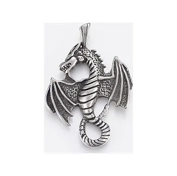 Přívěsek Přívěsek drak 54x38mm chirurgická ocel