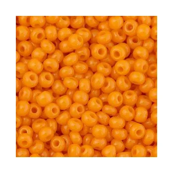 Dětské navlékací korálky Rokajl Preciosa 1. jakost 9/0 světle oranžová č. 012
