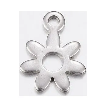 Přívěsek Přívěsek květina / kytička 11x8mm chirurgická ocel