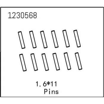 RC náhradní díl Absima Pins 1.6*11 (12)