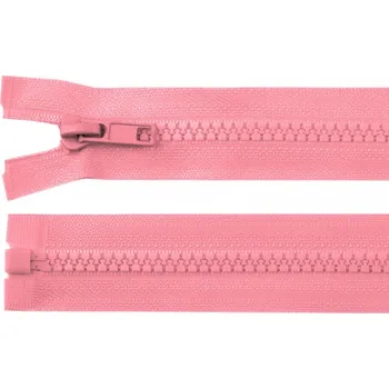 Zip Zdrhovadlo zip kostěný 60 cm dělitelný růžová