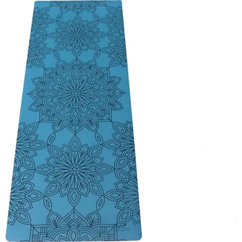 podložka na cvičení Yogacentrum PU podložka na jógu Mandala Mosaic Blue